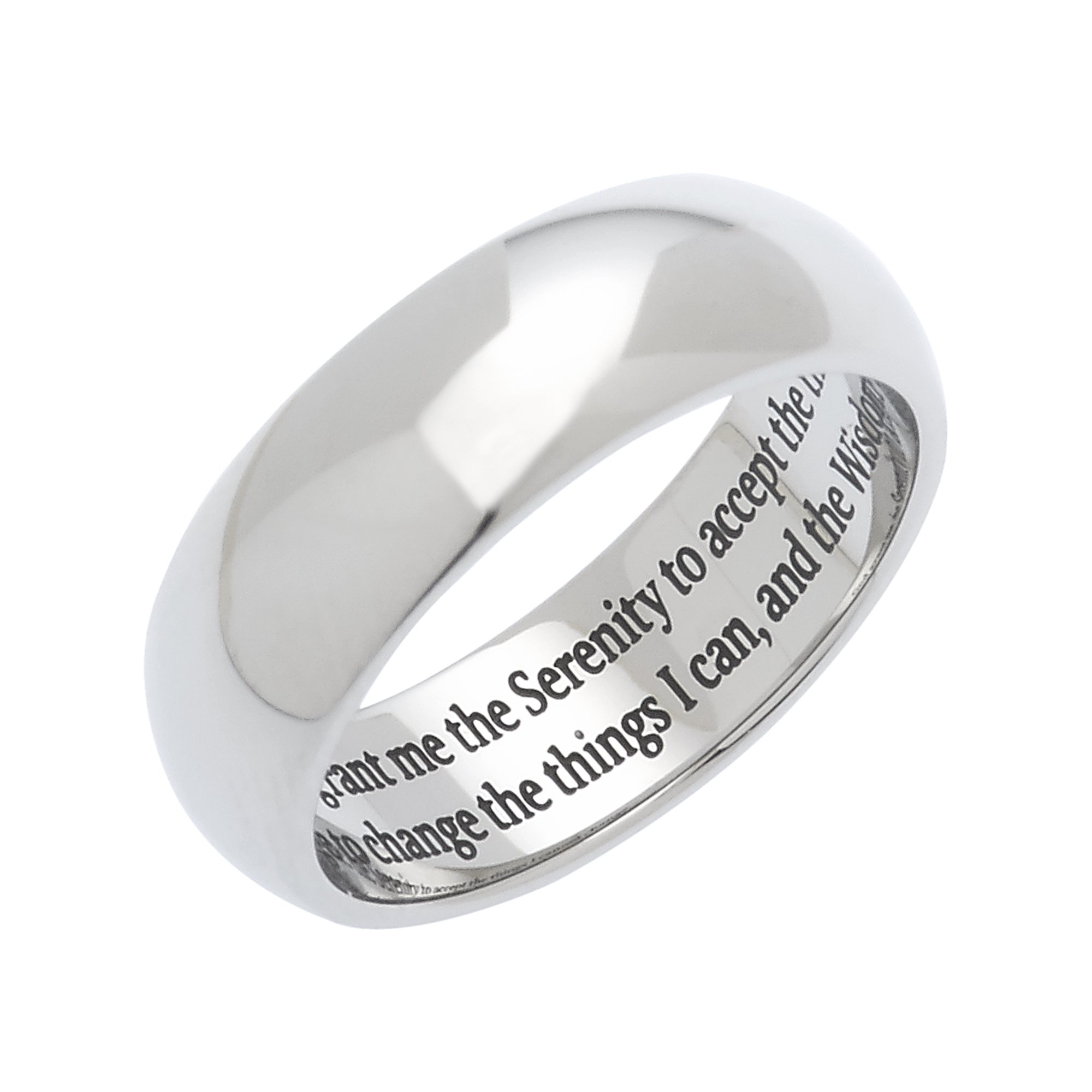 Men's & Women's Serenity Prayer Ring - God Grant Me