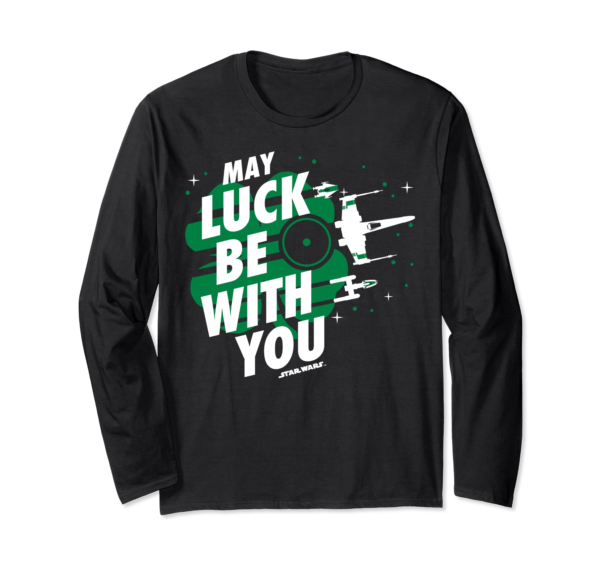 Star Wars May Luck Be With You St. Patty's Long Sleeve T-Shirt