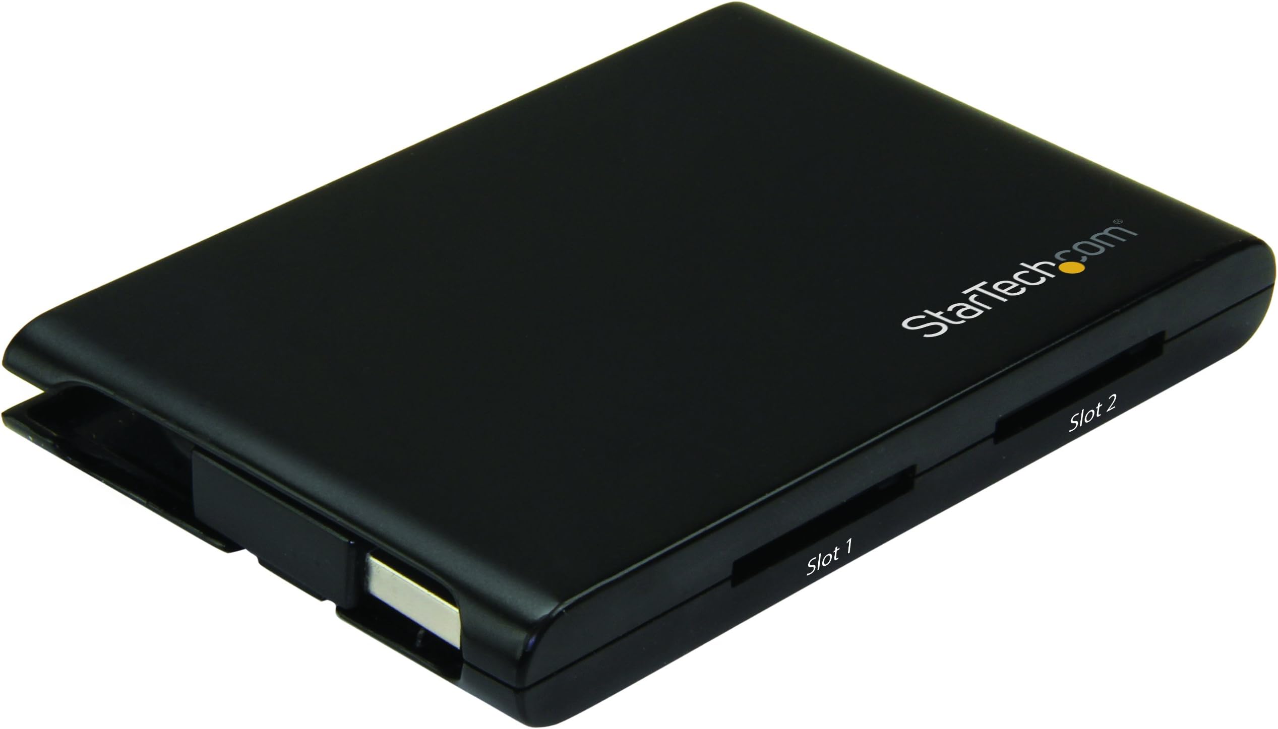 StarTech.com Dual-Slot SD Card Reader/Writer - USB 3.0 - SD 4.0, UHS II - Portable SD/SDHC/SDXC Card Reader/Writer with UHS-II (2SD4FCRU3)
