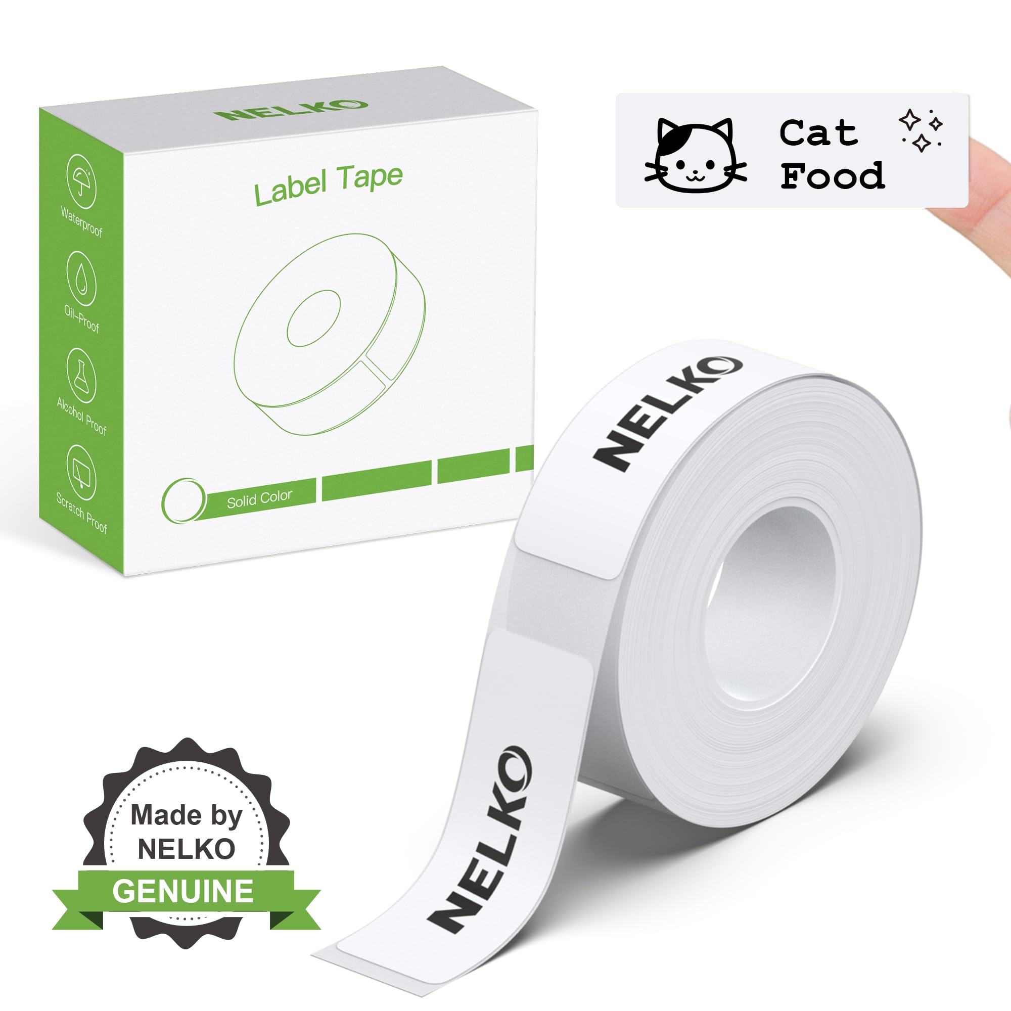 Nelko Genuine P21 Label Maker Tape, 14x40mm