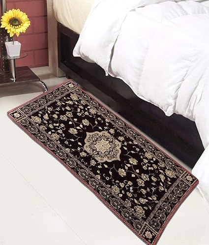 Magnetic Shadow Chenille Bedside Runner Rugs for Living Room Bedroom Drawing Room