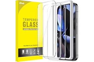 JETech Screen Protector for Google Pixel 10/10 Pro / 9/9 Pro, Tempered Glass Film with Easy Installation Tool, Fingerprint Co