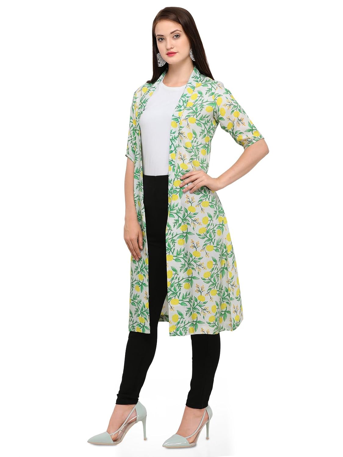 smarty pants women multi colour half sleeve medium shrug smsh-139