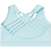 Kurve Girl’s Seamless Strappy Back Stretchy Crop Undershirt Bra, Made in USA