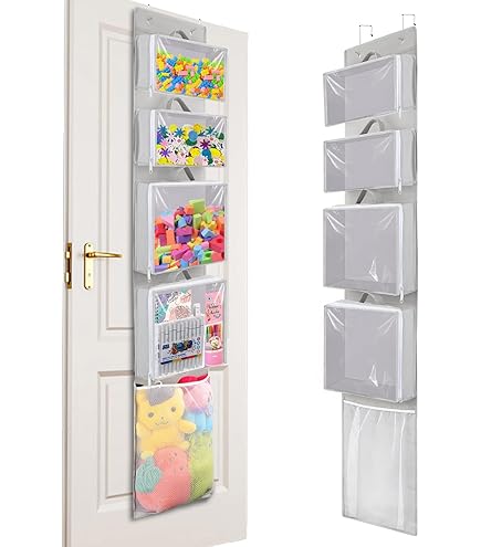 Range Peluche Porte, Filet Rangement Suspendu, Pliant