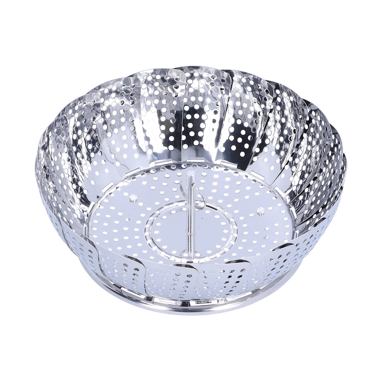 Vegetable Basket Set Basket Multifunction Stainless Steel Folding Steam Rack Cookware Kitchen Pressure Cooker & Accessories Inserts for (M)