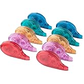 Amazon Basics White-Out Correction Tape with Dispenser, Clean and Easy to Use, 39.3ft, 10-Pack, Tear-Resistant Tape for Office or School Supplies