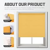 Funky Gadgets Ochre Thermal Blackout Roller Blind 60x165 Easy Fit view 4