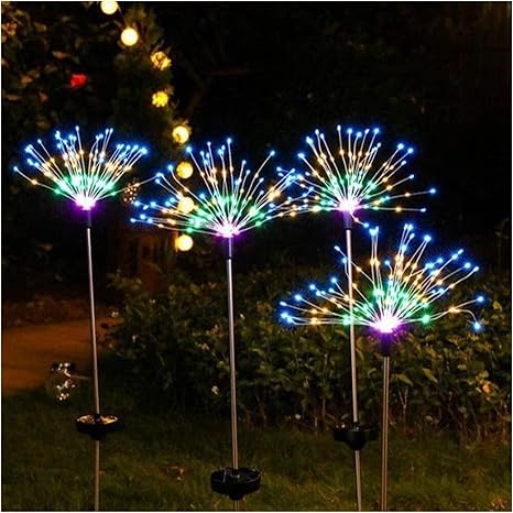 Amazon Co Jp フェアリーガーランド弦芝刈り機の花火ライト 屋外150 Led太陽電池式の防水ホーム庭の休日の装飾 Color Multi Colored Home Kitchen