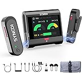 SYNCO Wireless Microphone with Touch Screen, G3 PRO 2.4G Dual Lavalier Mic 820FT 10H Battery Charging for DSLR Smartphone Laptop with Noise Reduction, Camera-Lapel-Microphones-for-Podcast