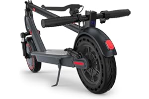 Alloweek Electric Scooter, 10" /8.5" Solid Tires, 500W/350W Motor,19/22Mph, 22/28/52 Miles Long Range, Folding E-Scooter with Dual Suspension and Braking System