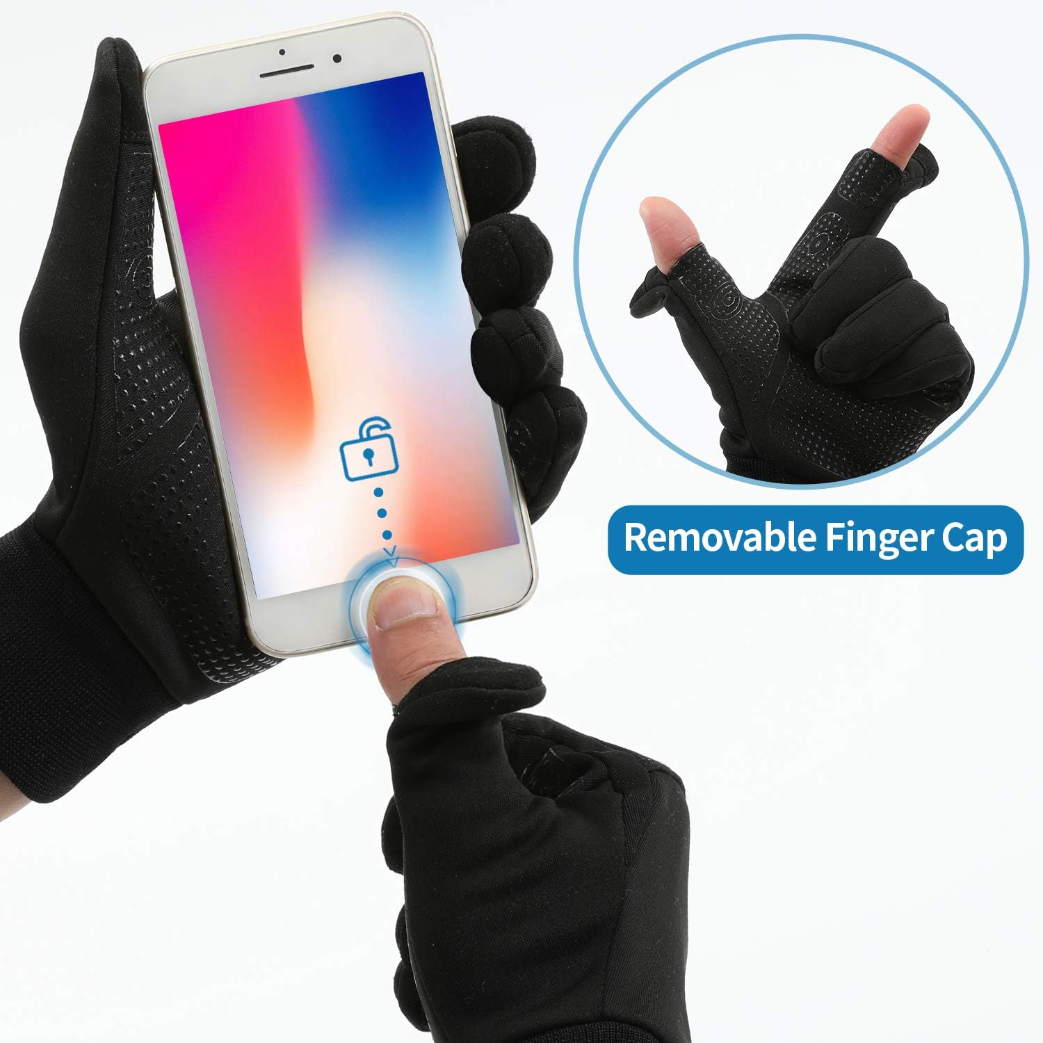 MOCOCITO Running & Cycling Gloves - Thermal & Windproof Winter Gloves for Men & Women, Touch Screen, Anti-slip - Image 4
