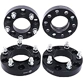 VLAOSCHI Black Forged 5x135 Hubcentric Wheel Spacers 1 Inch with 14x2 Studs Compatible with Ford Lin-coln 5 Lug for 1997-2003 F150 | 1997-2002 Expedition | 1998-2002 Navigator - Pack of 4