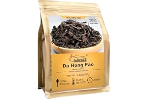 FullChea - Da Hong Pao - Oolong Tea Loose Leaf - Wuyi Rock Tea - Tea From Wuyi Mountain - Health Oolong (8.8oz / 250g)