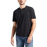 Buffalo David Bitton Mens Short Sleeve Cotton Henley T-Shirt Regular Fit