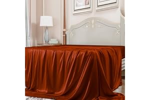 PROMEED 100% Mulberry Silk Flat Sheet Only for Twin/Twin XL Size Bed, Natural 23 Momme Silk Top Bed Sheet 1 Piece, Anti-Allergy for Sensitive Skin (Dusk, Twin/Twin XL)