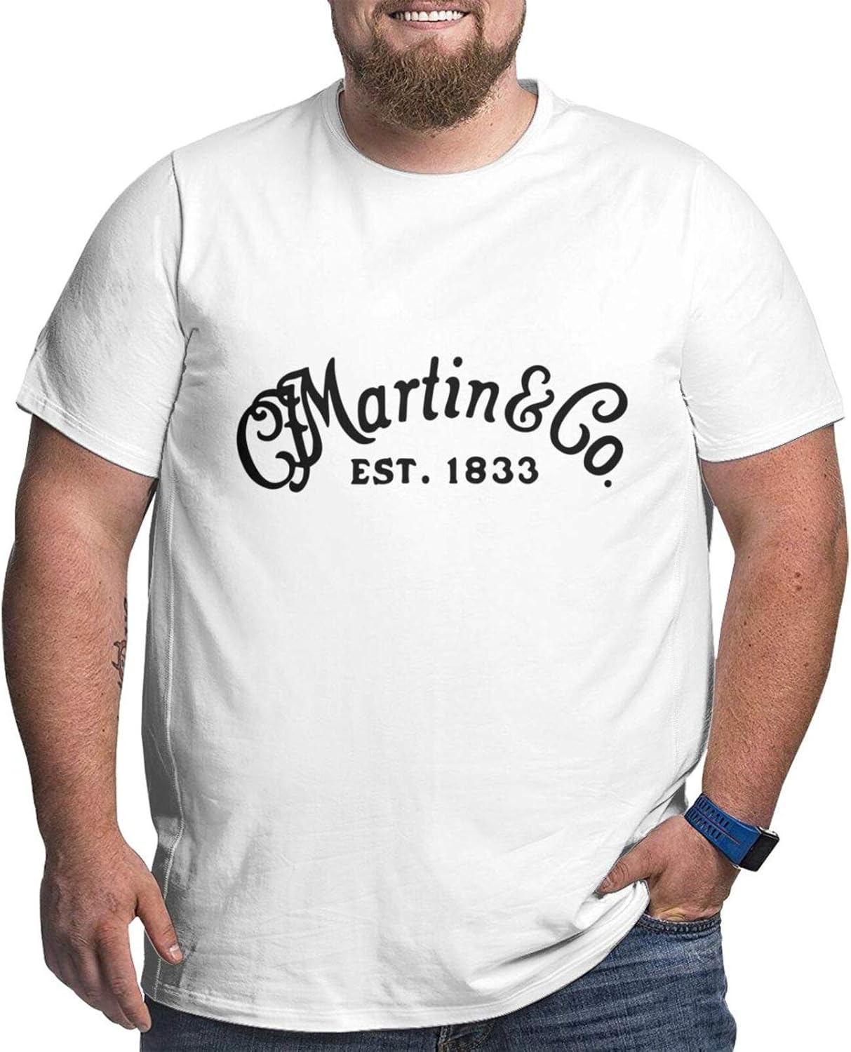 CF Martin & Co Americas Guitar Men's Plus Size Short Sleeve