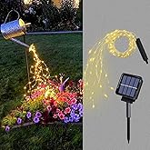 ZNYCYE Solar Waterfall Fairy Bunch Lights Outdoor Waterproof 200LEDs 8 Modes Watering Can Light (NO CAN), Solar Powered String Lights Firefly Vine Garden Decorations Gardening Gifts for Mom