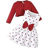 Rosibel Toddler Baby Girls Dress and Cotton Cardigan Set for 6M-3T Spring Autumn Clothes Outfits