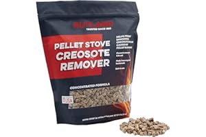 Rutland Products Pellet Stove Creosote Remover, Chimney & Flue Cleaning Wood Pellets, 4 Pound Bag