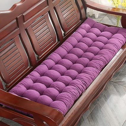 MZH & GQ Cojín de Banco Rectangular Grueso, tapete de sofá con mechones