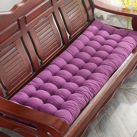 MZH & GQ Cojín de Banco Rectangular Grueso, tapete de sofá con mechones