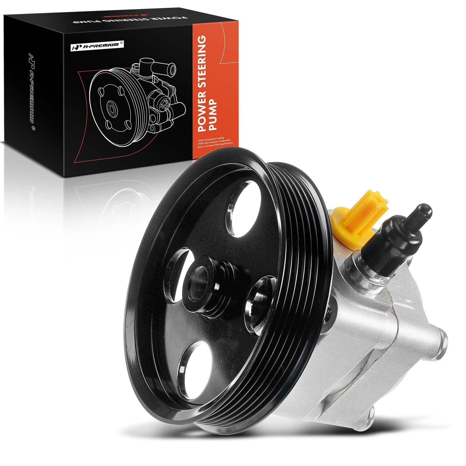 Photo 1 of A-Premium Power Steering Pump, with Pulley, Compatible with Volvo S60 2001-2004, S80 1999-2005, XC70 2003-2004, C70 1999-2004, S70 1999-2000, V70 1999-2004, 2.3L 2.4L 2.5L 2.8L 2.9L, Replace # 8603052