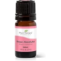 Plant Therapy Rose Absolute Essential Oil 100% Pure, Undiluted, Natural Aromatherapy, Therapeutic Grade 5 mL (1/6 oz)