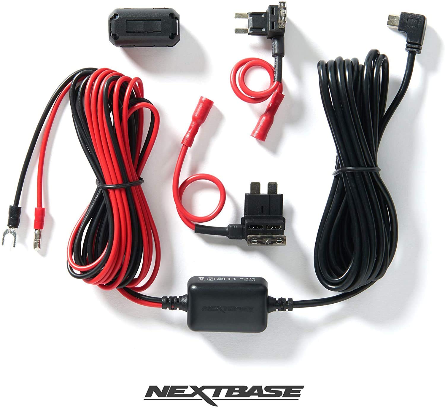 Nextbase Hardwire Kit Series 2 – Compatible with 122, 222, 322GW, 422GW, 522GW, 622GW Nextbase Dash Cams – Hidden Cable for Tidy Installation – 5m Length – Easy Install – Built-in Battery Protection
