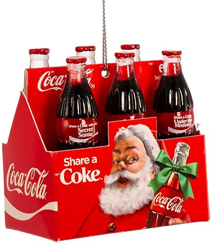 Babbo Natale con cassa bottiglie Coca Cola - Santa Holding Case of Coke - cc9201
