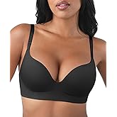 FeelinGirl Wireless Bras Comfortable Push Up Bra Full Support Lift Bralette Seamless Tshirt Bras