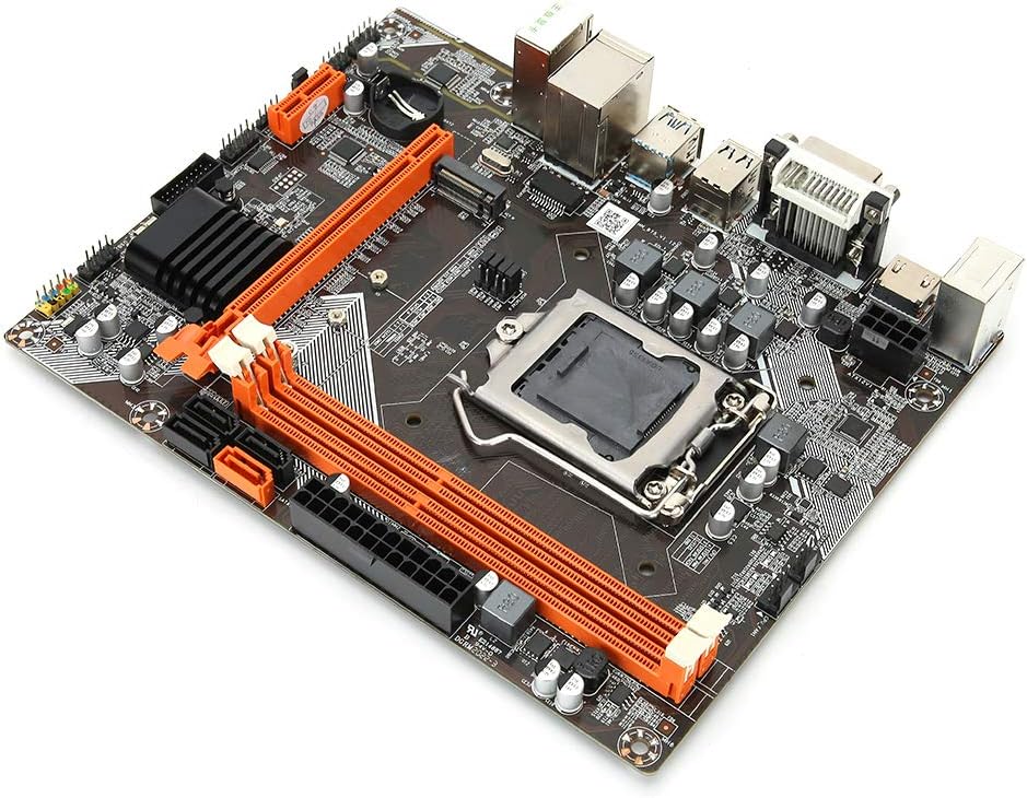 PUSOKEI B75 LGA 1155 Motherboard DDR3 M.2 SATA3 PCI-EX16 Graphics VGA HDMI DVI