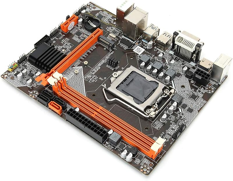 PUSOKEI B75 LGA 1155 Motherboard DDR3 M.2 SATA3 PCI-EX16 Graphics VGA HDMI DVI