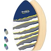 BPS 'Claw Strike' 35" / 40" Skimboard for Beginners with Colored EVA Grip Pad and High Gloss Clear Coat Wooden Skim Boards Kids Adults (Own the Wave Collection)