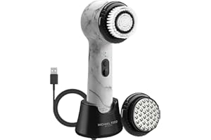 Michael Todd Beauty Soniclear Allure 2024 Best of Beauty Winner Facial Cleansing + Exfoliation Brush System with 4 speeds, Serum Infusion Head + Travel Case