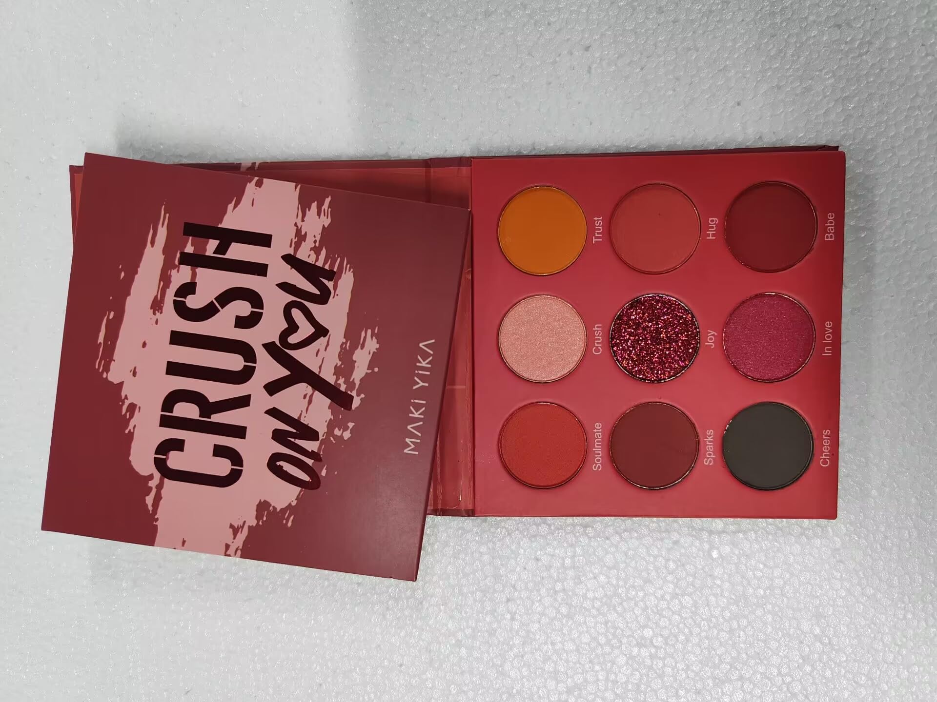 Red Eyeshadow Palette Matte Eye Shadow for Women Long Lasting High Pigmented 9 Shade Glitter Shimmer Matte Red Eye Shadows -9Red