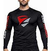 Zed Honra - Men's Model 1" Rash Guard - Compression Shirt for Jujitsu, BJJ, No Gi, MMA Training | Long Sleeve