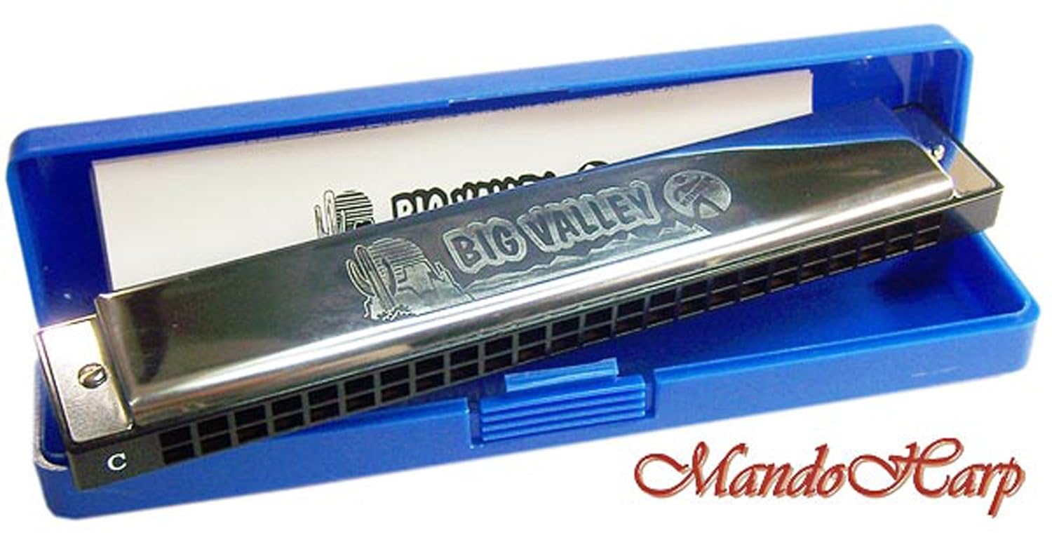 New, Mouth Organ, Big Valley, HOHNER, GERMANY, HARMONICA, Key of C, 24