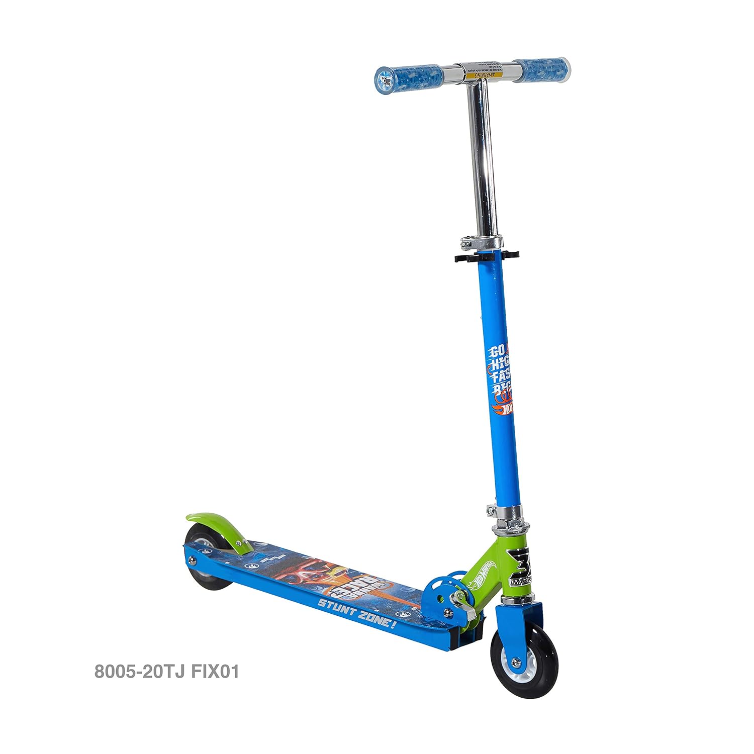 Dropship 800520TJ Blue Dynacraft BSC Inc. Hot Wheels 4 Folding Scooter