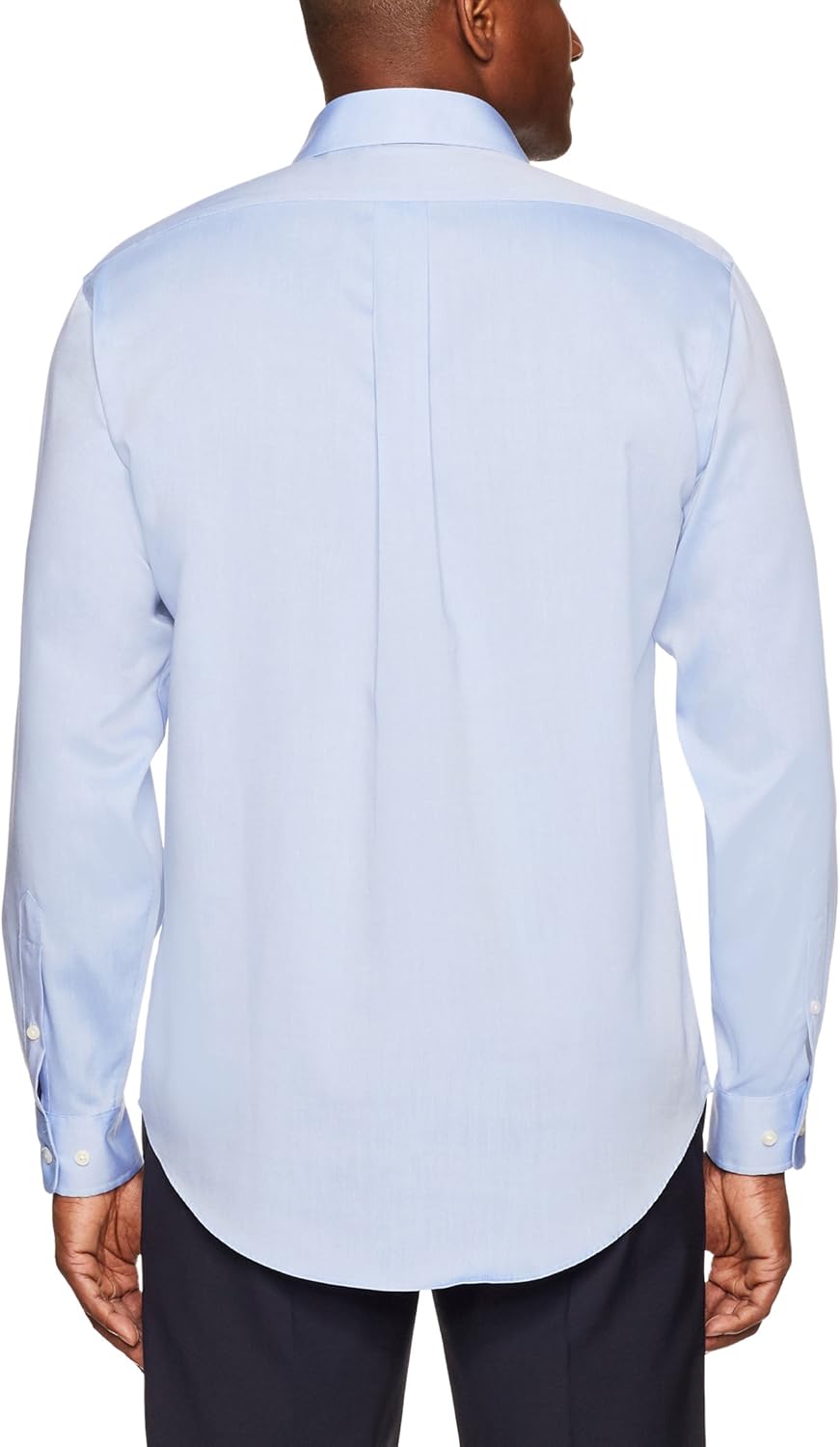  Brand - Buttoned Down Men's Classic Fit Cutaway-Collar Solid Pinpoint Dress Shirt, Supima Cotton Non-Iron: Clothing