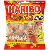 Haribo Happy Cola Zing Share Size Bag Pouch 5oz
