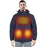 FERIZALA Heated Jackets for Men Women - Rechargeable Men's Soft Shell Winter Heating Jacket for Winter Outdoor Use