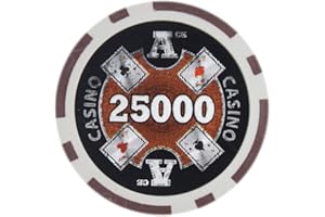 Brybelly Ace Casino Poker Chip Heavyweight 14-Gram Clay Composite – Pack of 50