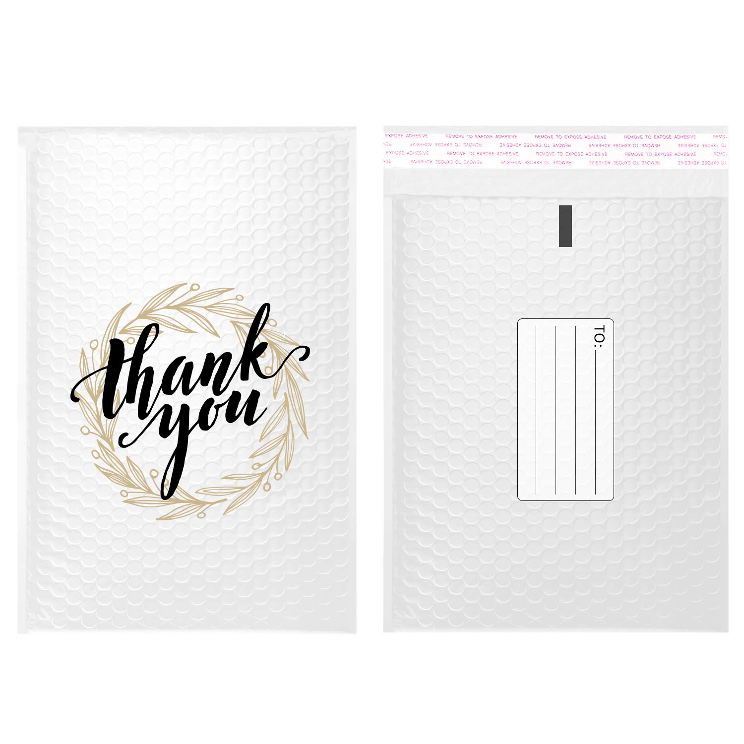 TONESPAC Poly Bubble Mailers, 25Pcs 7x10 Inch Small Padded Envelopes, White Bubble Envelopes Bags Waterproof Self Seal Bubble Wrap Envelopes for Shipping, Mailing, Packaging, Bulk (180 x 260mm)