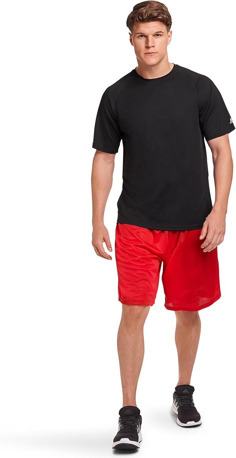 Russell Athletic Men's Dri-Power Performance Mesh T-Shirt: Clothing