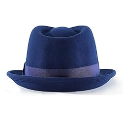 Home Prefer Men's Wool Felt Winter Hat Short Brim