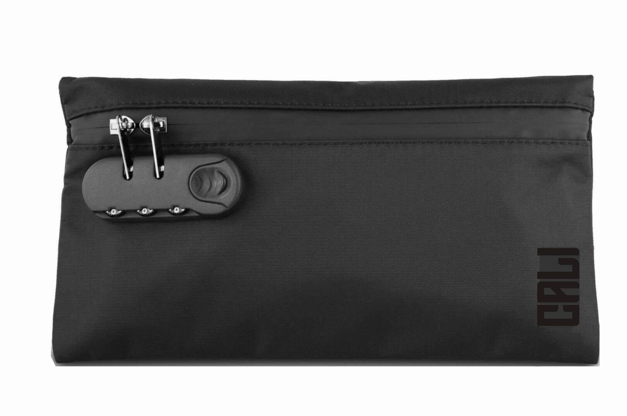 CALI 11" x 6" Smell Proof Lockable Bag Pouch Discreet Travel Smoking Stash Case UK
