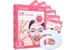 Bio-Collagen Eye Mask, Firming & Hydrating Under Eye Patches for Puffy Eyes and Dark Circles, Deep Moisturizing & Soothing Ey