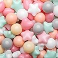 GOGOSO Ball Pit Balls,Plastics Balls for Ball Pit, Stars Hearts Shape for PastelBall for Toddlers Kids