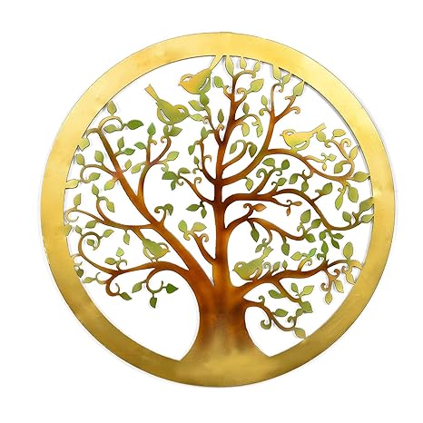 Buy Collectible India Metal Round Multicolour Tree Of Life
